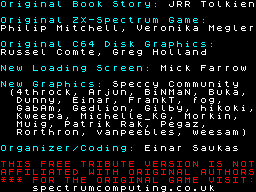 Opening screen