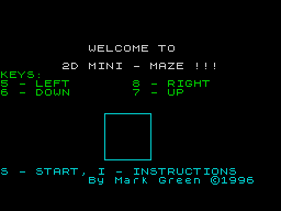 Opening screen