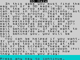 Opening screen