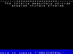Running screen