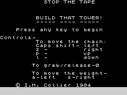 Opening screen
