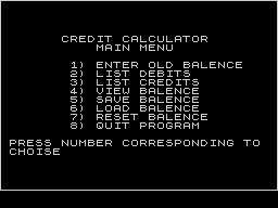 Running screen