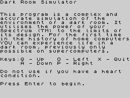 Opening screen