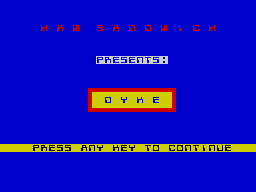 Opening screen