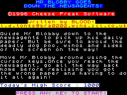 Opening screen