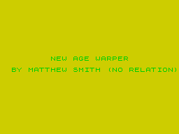 Opening screen
