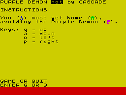 Opening screen