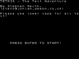 Opening screen