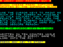Opening screen