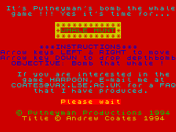 Opening screen
