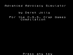 Opening screen