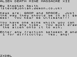 Opening screen