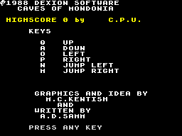 Opening screen