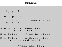 Opening screen