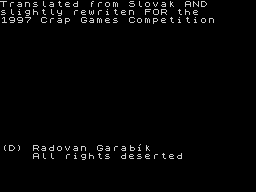 Opening screen