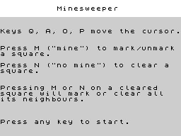 Opening screen