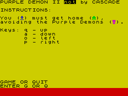 Opening screen