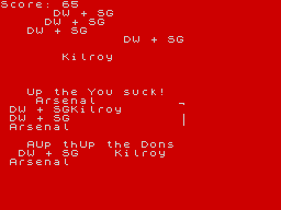 Running screen