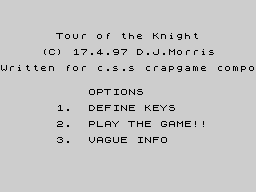 Opening screen