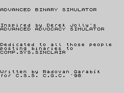 Opening screen