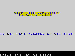 Opening screen