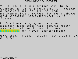 Opening screen