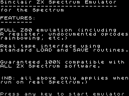 Opening screen