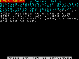 Opening screen