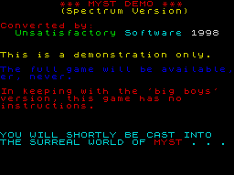 Opening screen