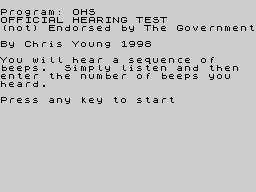 Running screen