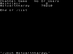 Running screen