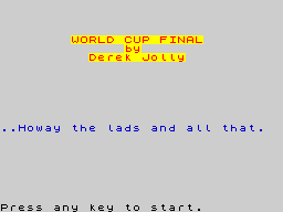 Opening screen