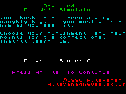 Opening screen