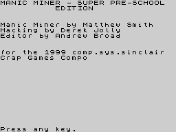 Opening screen