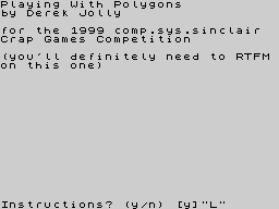 Opening screen