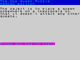 Opening screen