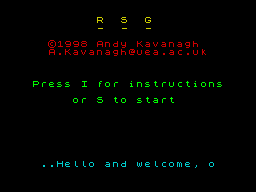 Opening screen