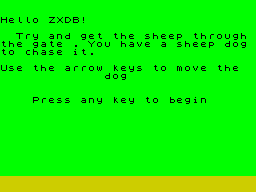 Opening screen