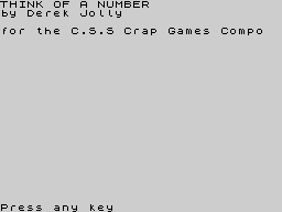Opening screen