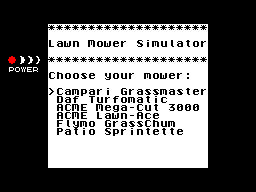 Running screen