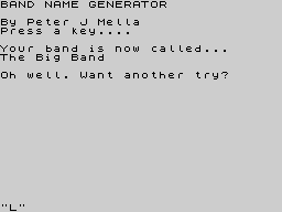 Running screen