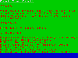 Running screen