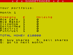 Running screen