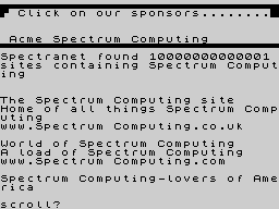 Running screen