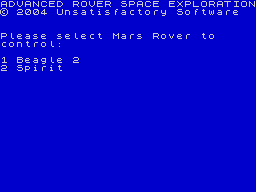Opening screen