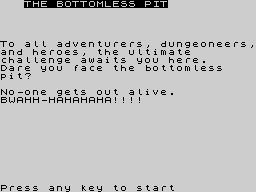 Opening screen