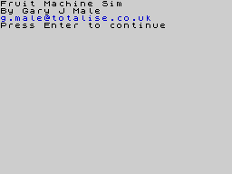 Opening screen