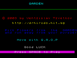 Opening screen