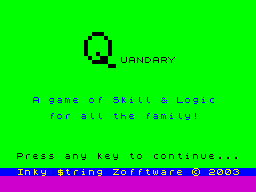 Opening screen