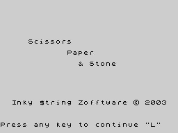Opening screen